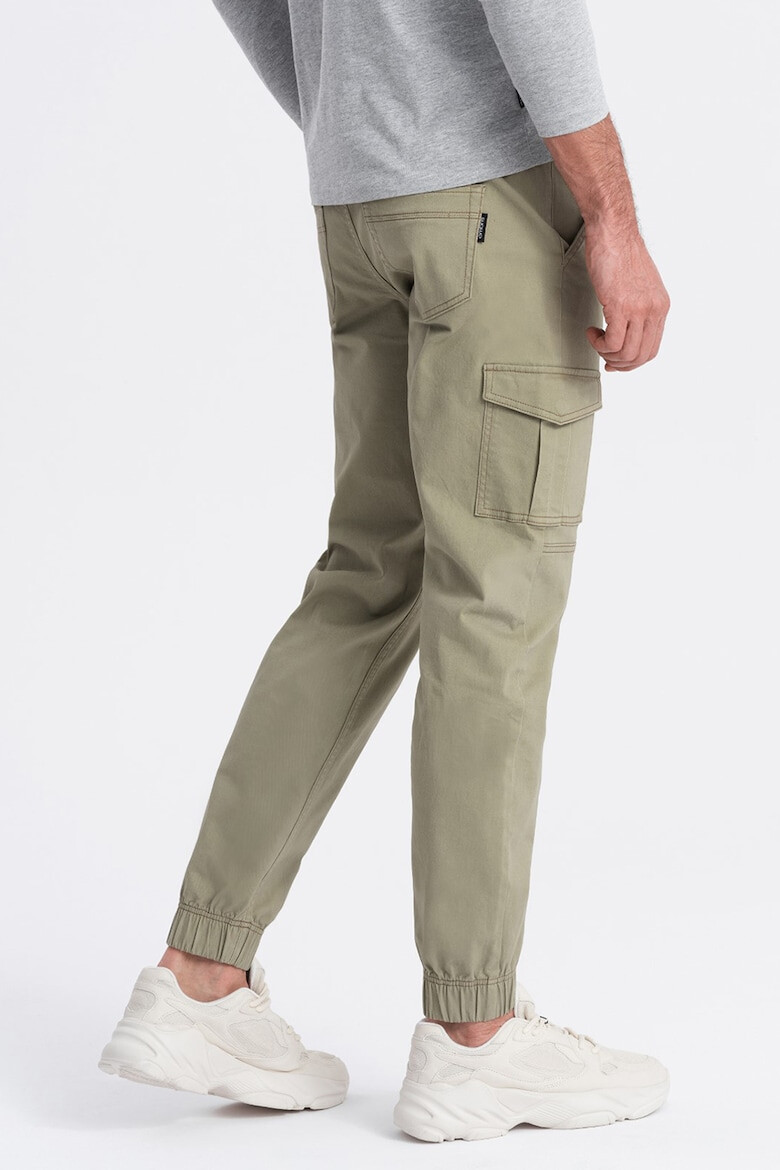 OMBRE Pantaloni cargo cu snur in talie - Pled.ro