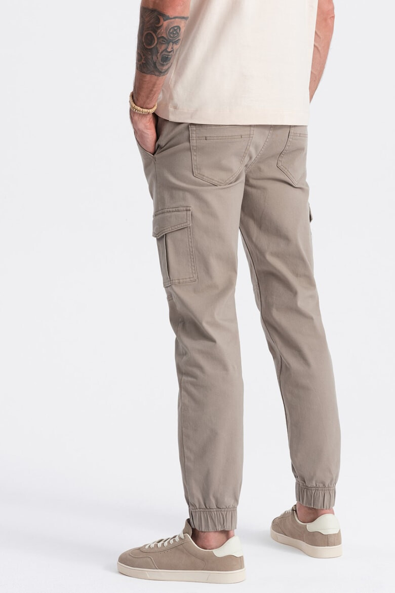 OMBRE Pantaloni cargo cu snur in talie - Pled.ro