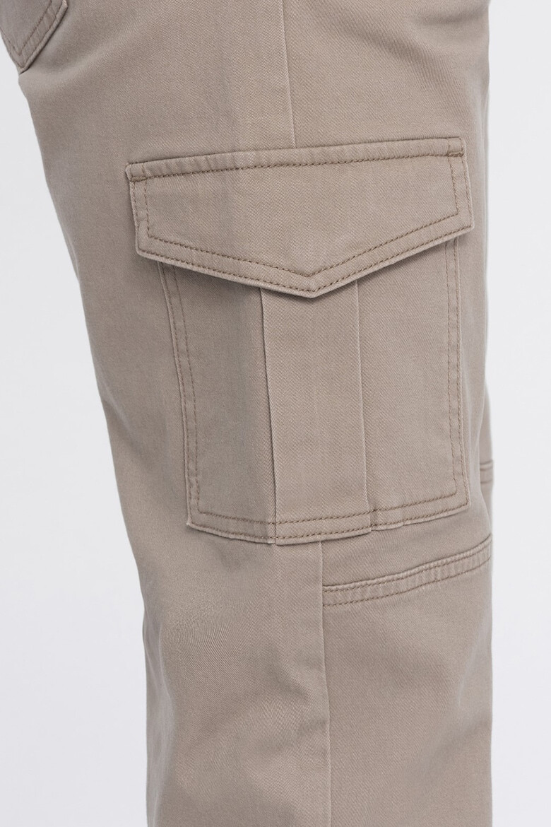 OMBRE Pantaloni cargo cu snur in talie - Pled.ro