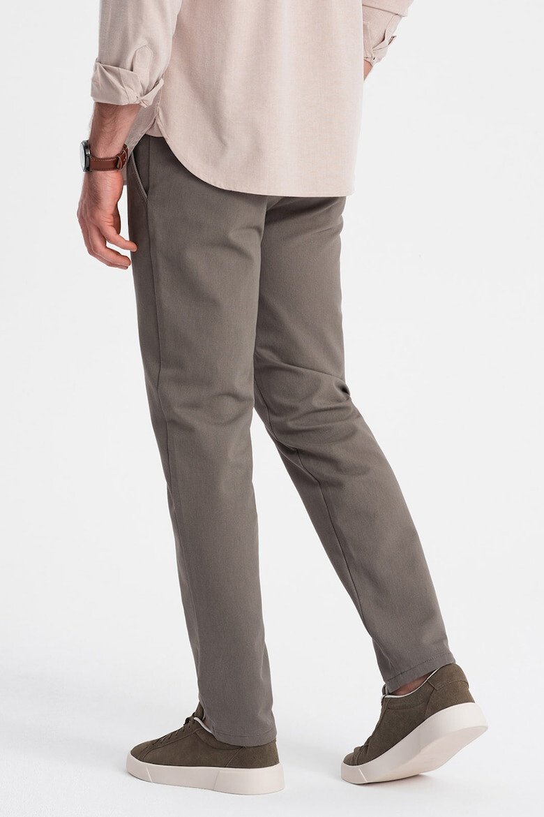 OMBRE Pantaloni chino cu aspect texturat - Pled.ro