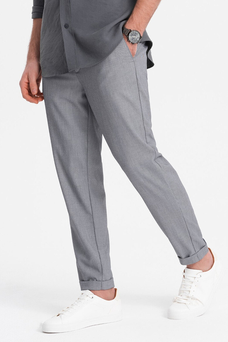 OMBRE Pantaloni chino cu buzunare oblice - Pled.ro