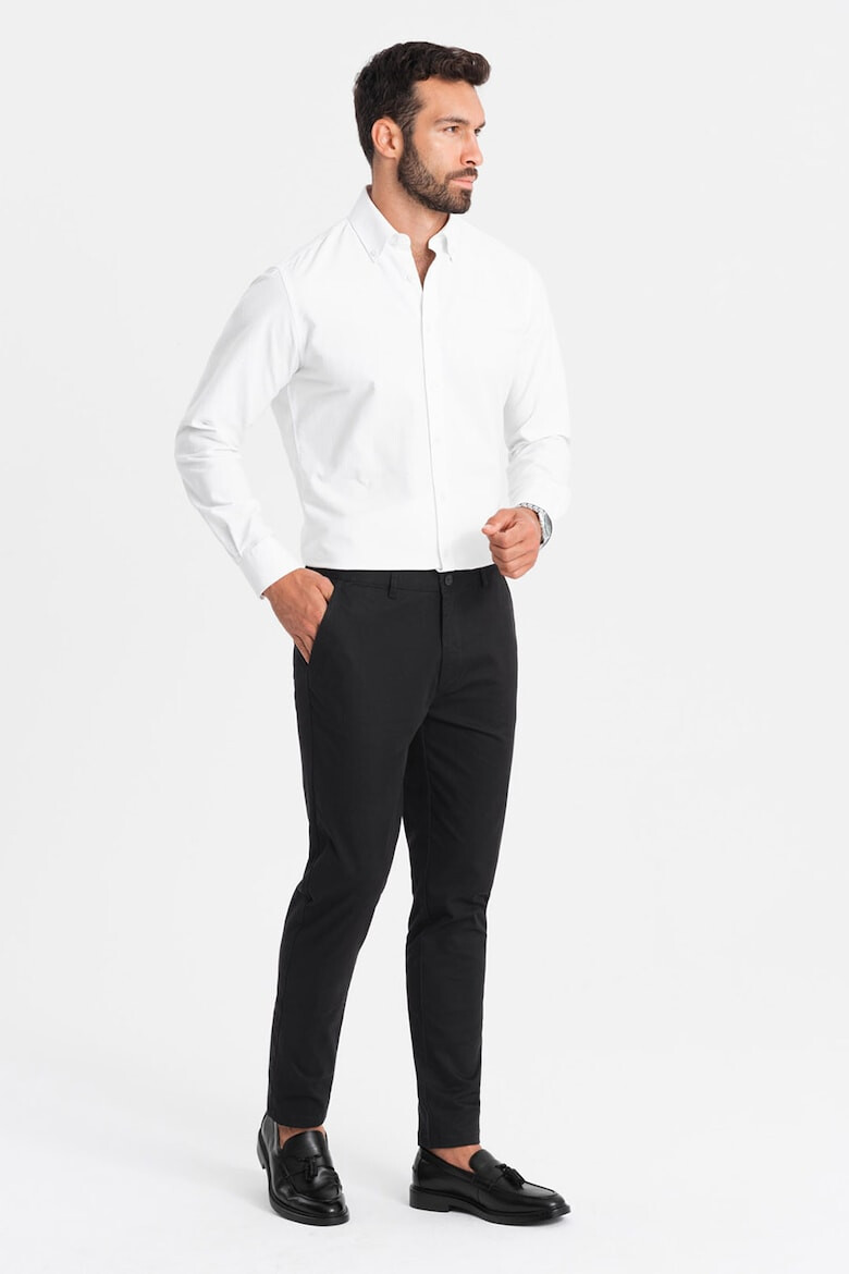 OMBRE Pantaloni chino cu talie medie - Pled.ro