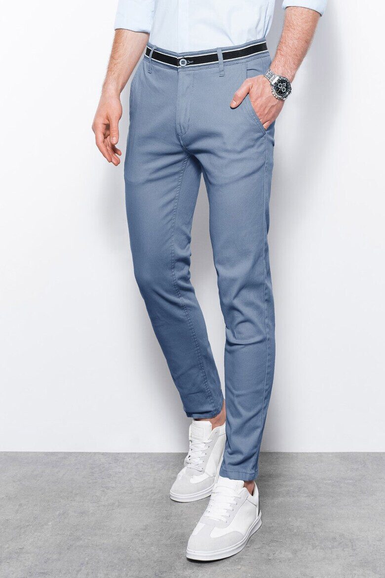 OMBRE Pantaloni chino din amestec de bumbac - Pled.ro