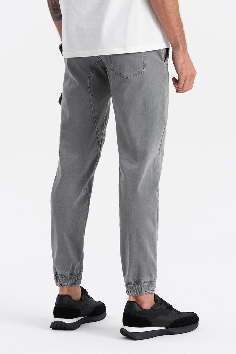 OMBRE Pantaloni jogger cargo cu snur - Pled.ro