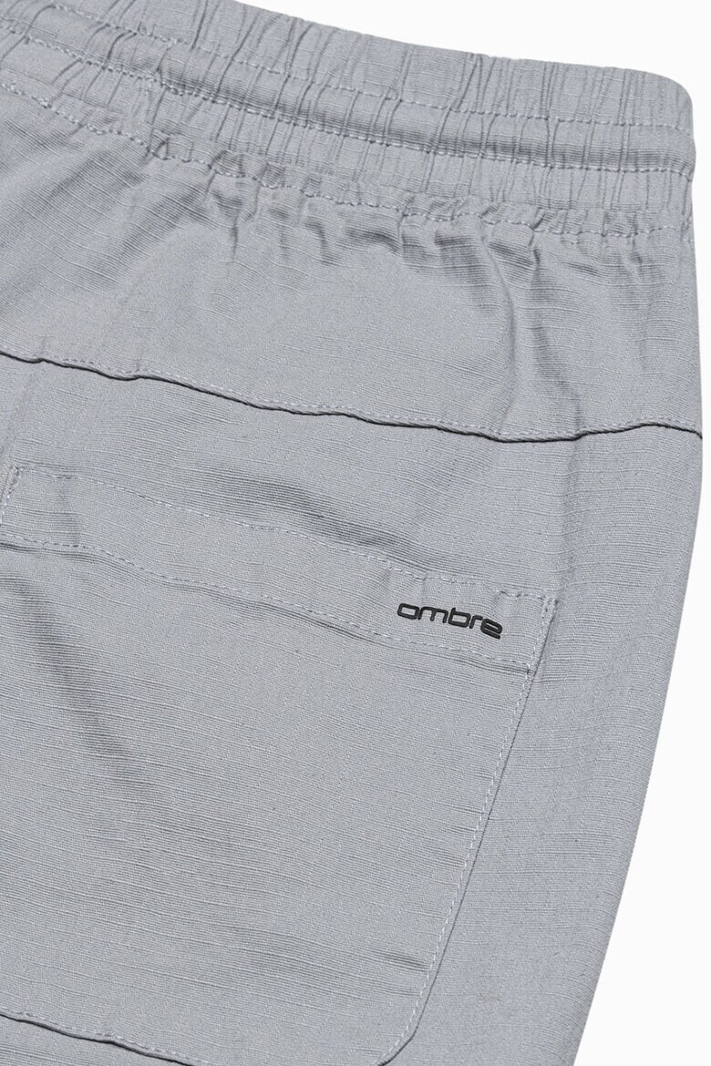 OMBRE Pantaloni jogger cargo cu snur de ajustare in talie - Pled.ro