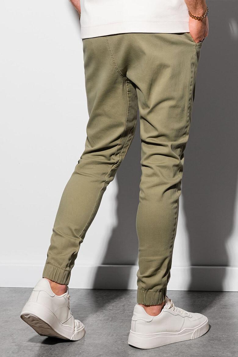 OMBRE Pantaloni jogger cu snur de ajustare - Pled.ro