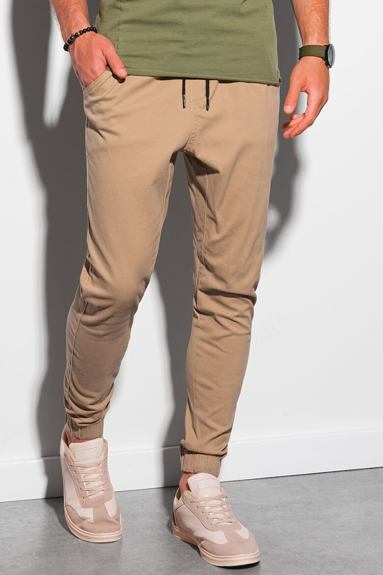 OMBRE Pantaloni jogger cu snur de ajustare - Pled.ro