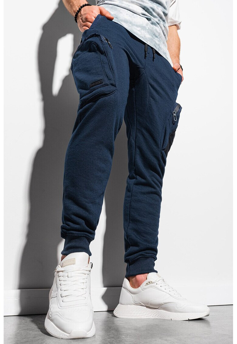 OMBRE Pantaloni jogger cu snur de ajustare - Pled.ro