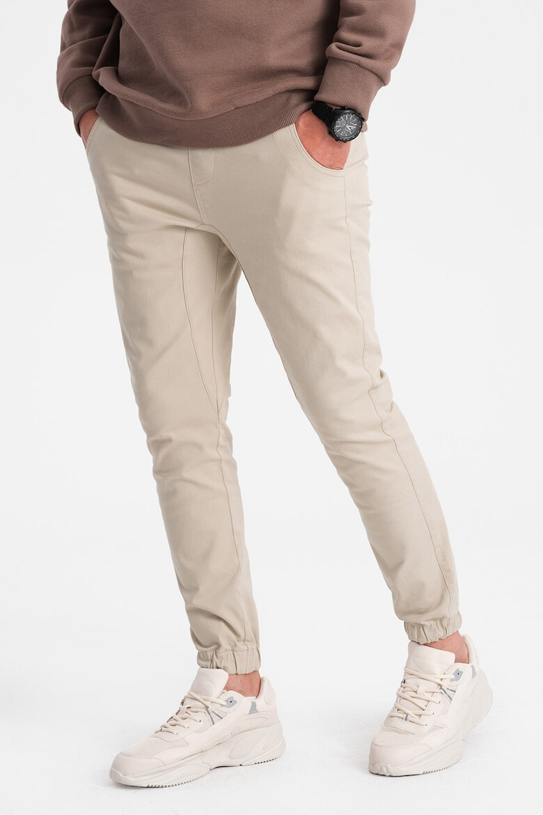 OMBRE Pantaloni jogger cu talie ajustabila - Pled.ro