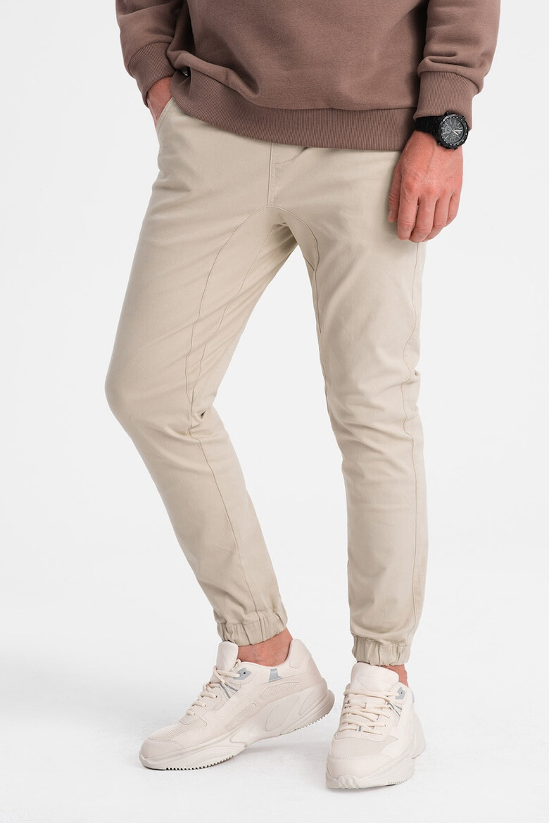 OMBRE Pantaloni jogger cu talie ajustabila - Pled.ro