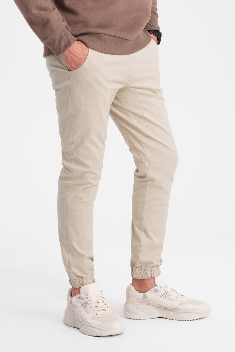 OMBRE Pantaloni jogger cu talie ajustabila - Pled.ro