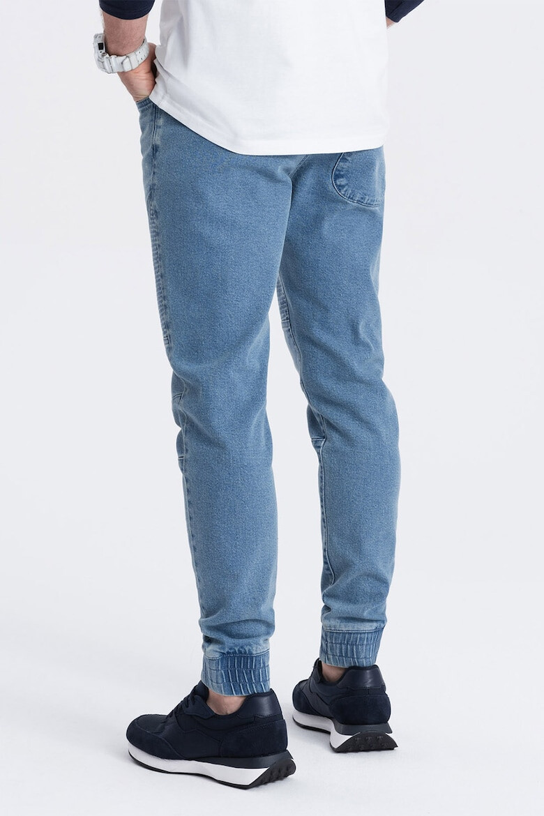 OMBRE Pantaloni jogger de denim cu snururi - Pled.ro