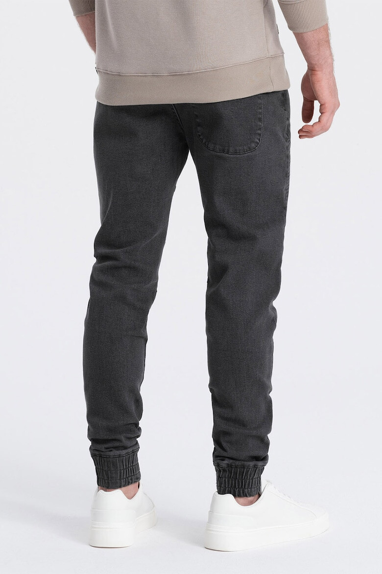 OMBRE Pantaloni jogger de denim cu snururi - Pled.ro