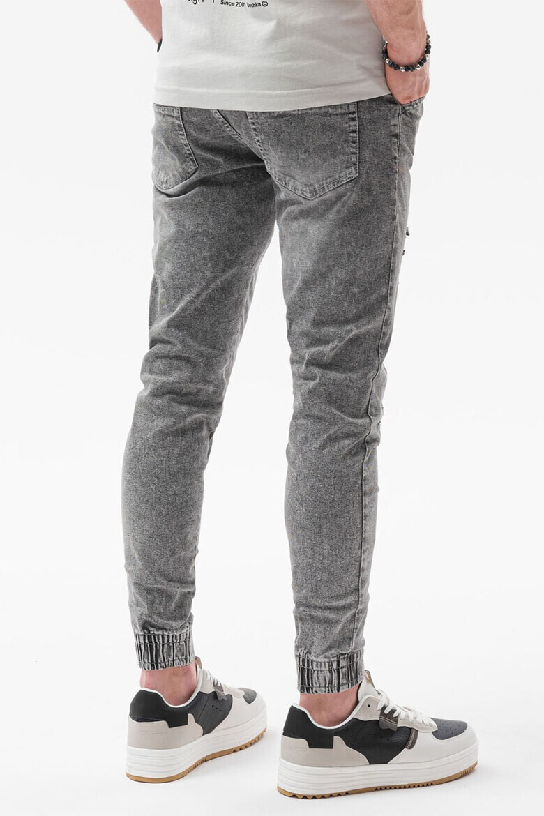 OMBRE Pantaloni jogger din denim cu aspect deteriorat - Pled.ro