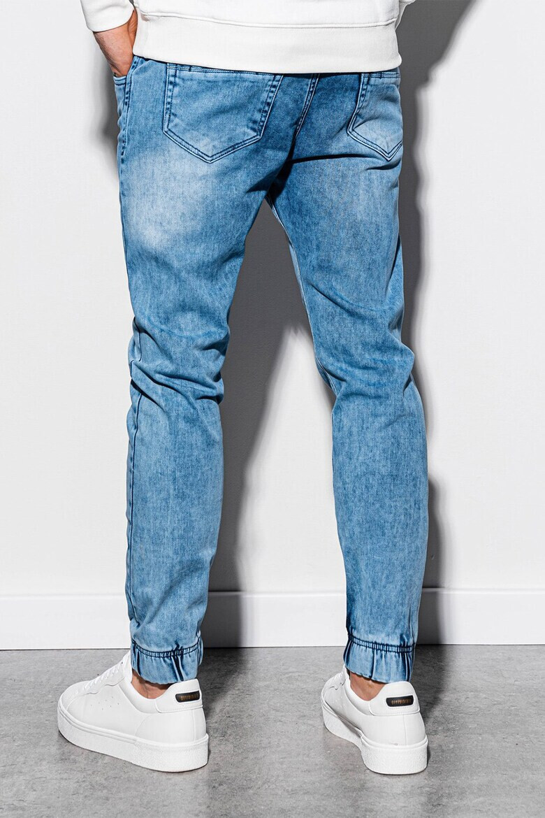 OMBRE Pantaloni jogger din denim cu talie ajustabila - Pled.ro