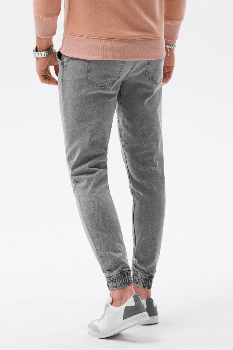 OMBRE Pantaloni jogger slim fit din denim - Pled.ro