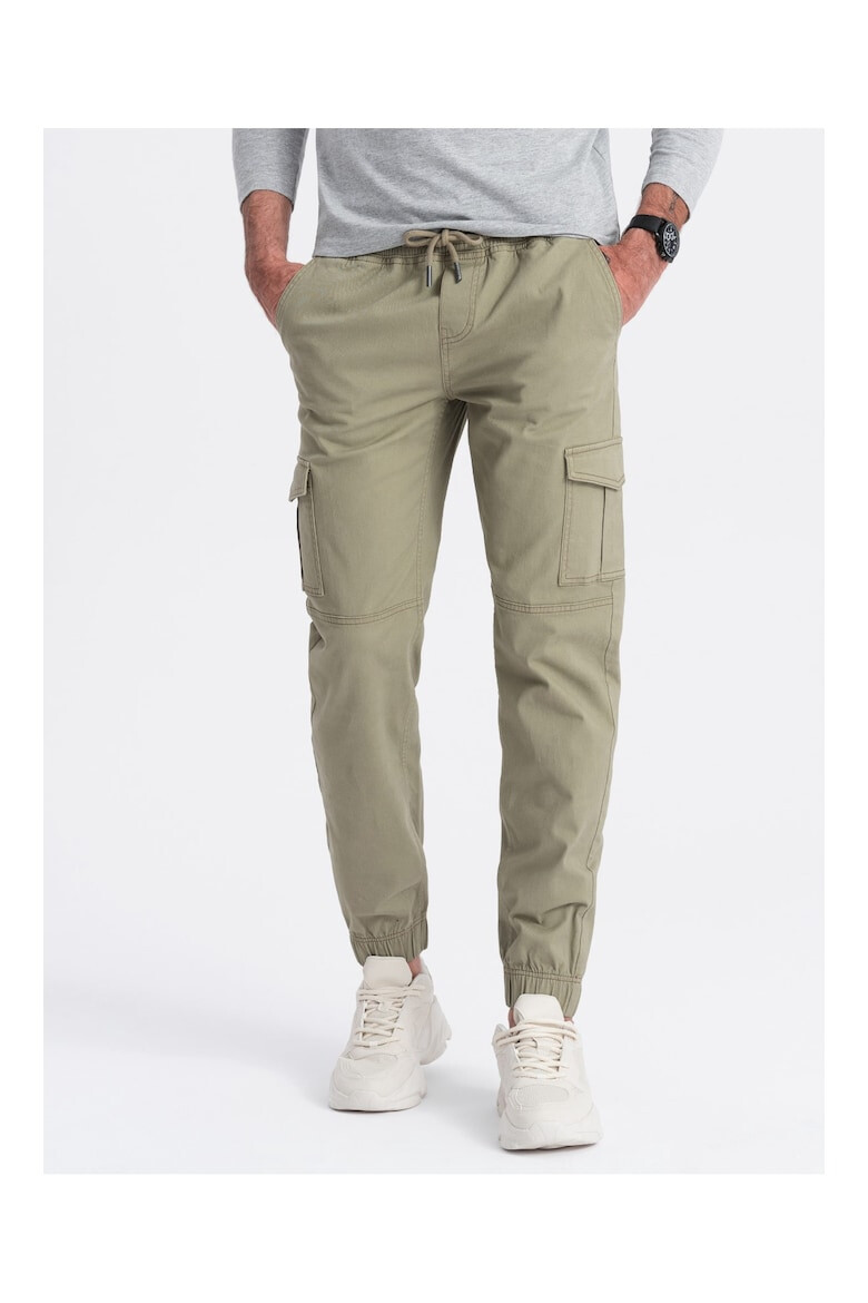 OMBRE Pantaloni lungi sport OM-PAJO-0123 Barbati Joggers Cargo - Pled.ro