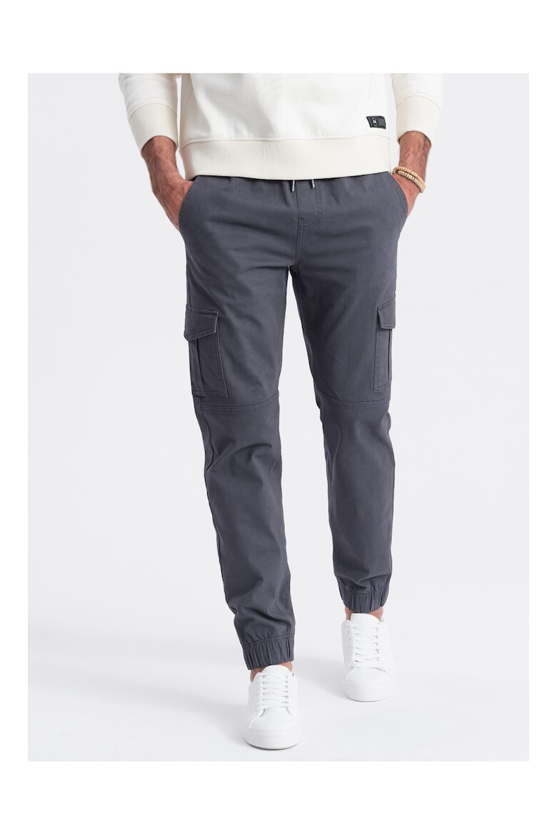 OMBRE Pantaloni lungi sport OM-PAJO-0123 Barbati Joggers Cargo - Pled.ro