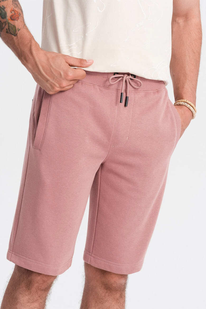 OMBRE Pantaloni scurti de bumbac cu talie ajustabila - Pled.ro