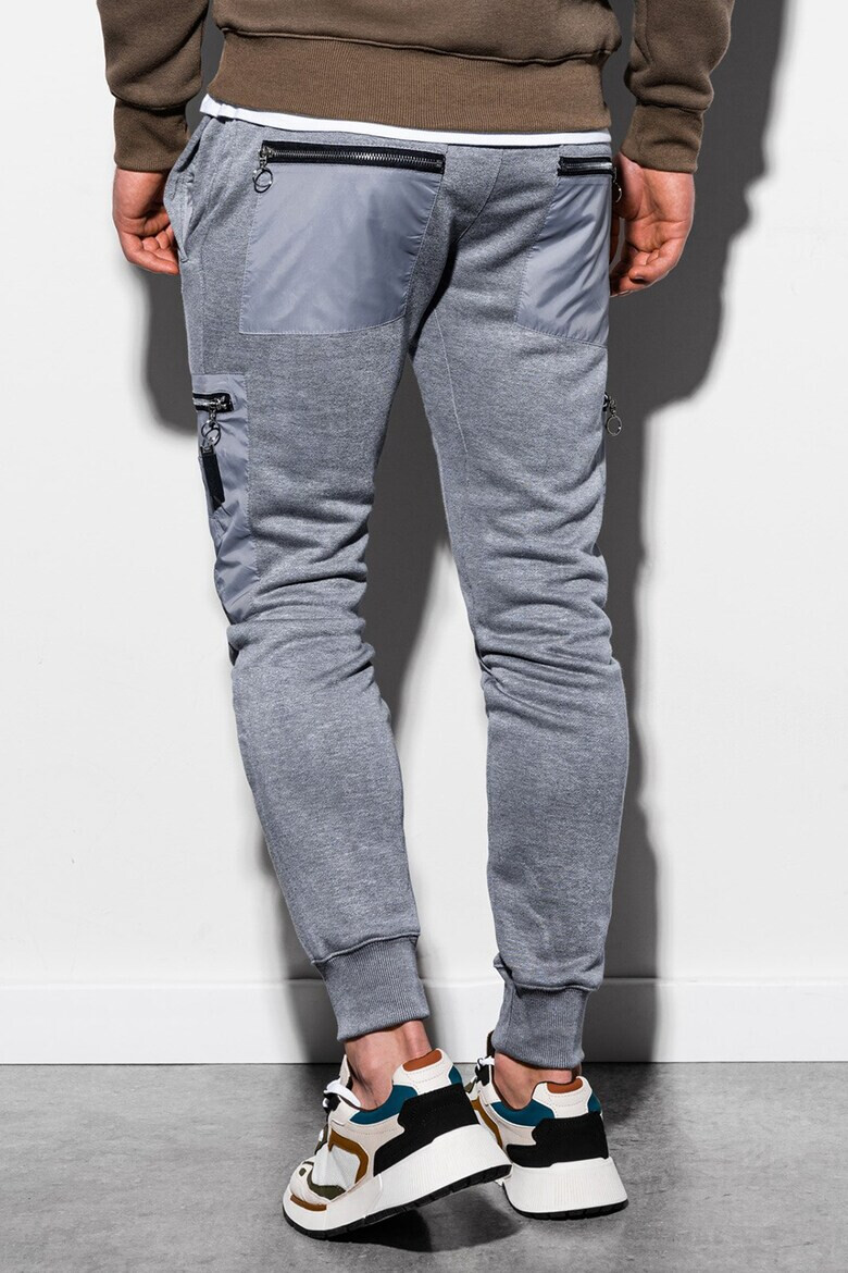 OMBRE Pantaloni sport cargo cu detalii contrastante - Pled.ro