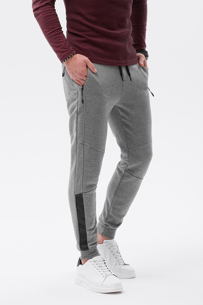 OMBRE Pantaloni sport cu buzunare cu fermoar - Pled.ro