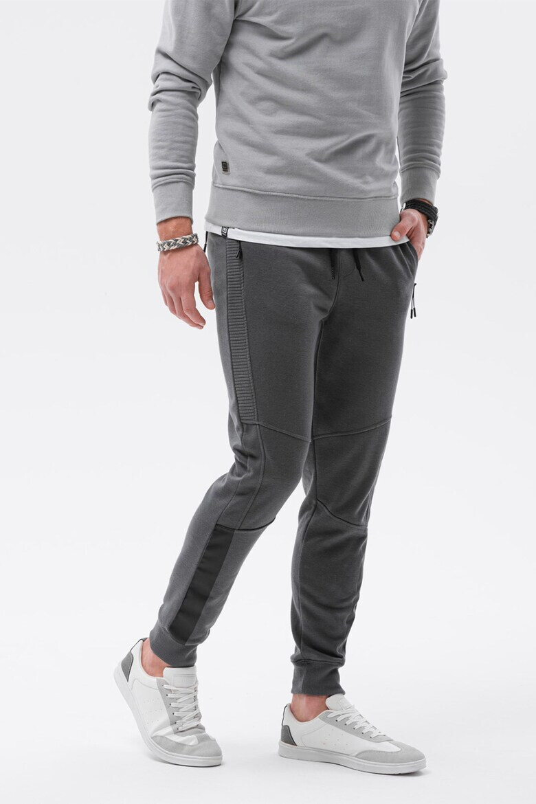 OMBRE Pantaloni sport cu buzunare cu fermoar - Pled.ro