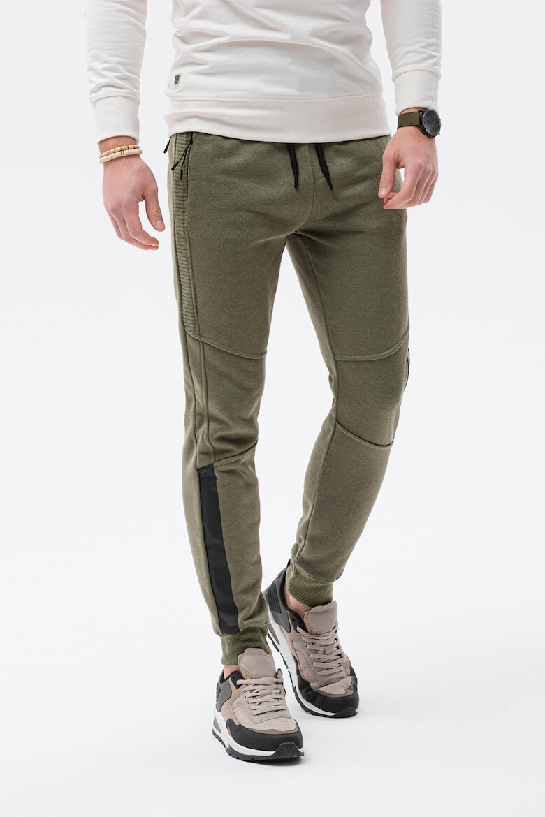 OMBRE Pantaloni sport cu buzunare cu fermoar - Pled.ro