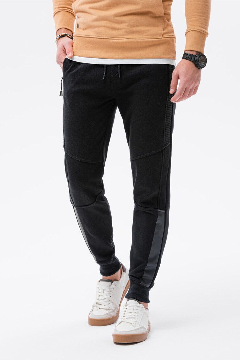 OMBRE Pantaloni sport cu buzunare cu fermoar - Pled.ro