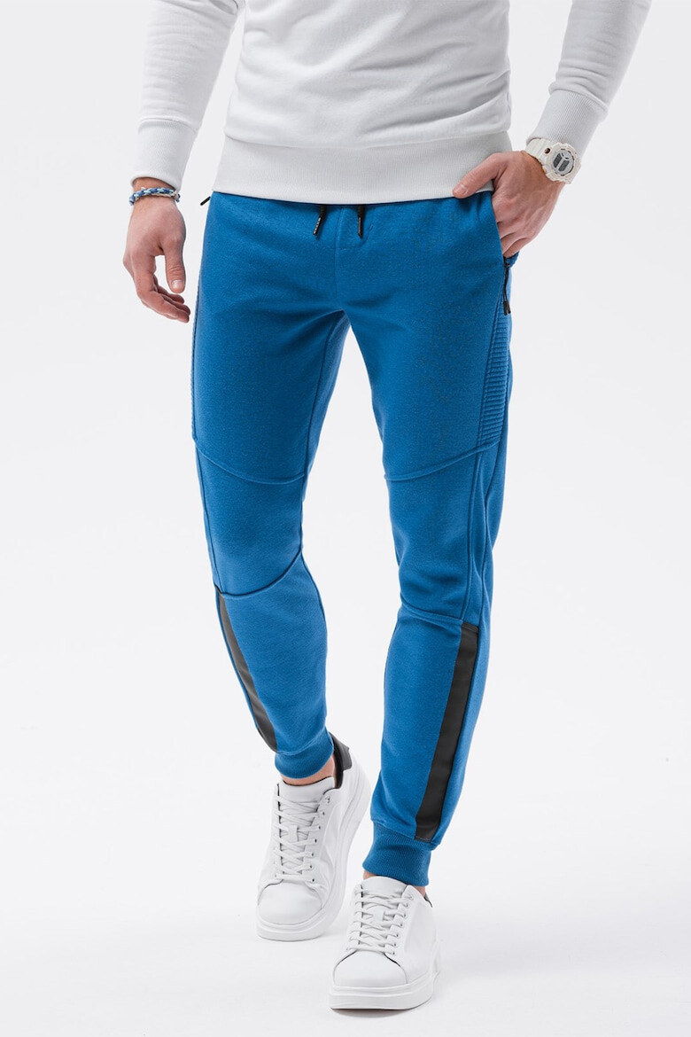 OMBRE Pantaloni sport cu buzunare cu fermoar - Pled.ro