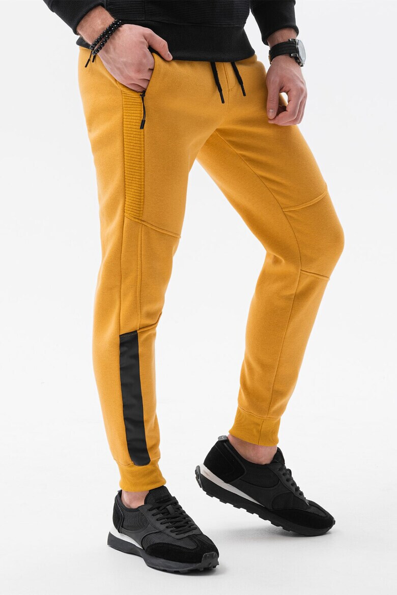 OMBRE Pantaloni sport cu buzunare cu fermoar - Pled.ro