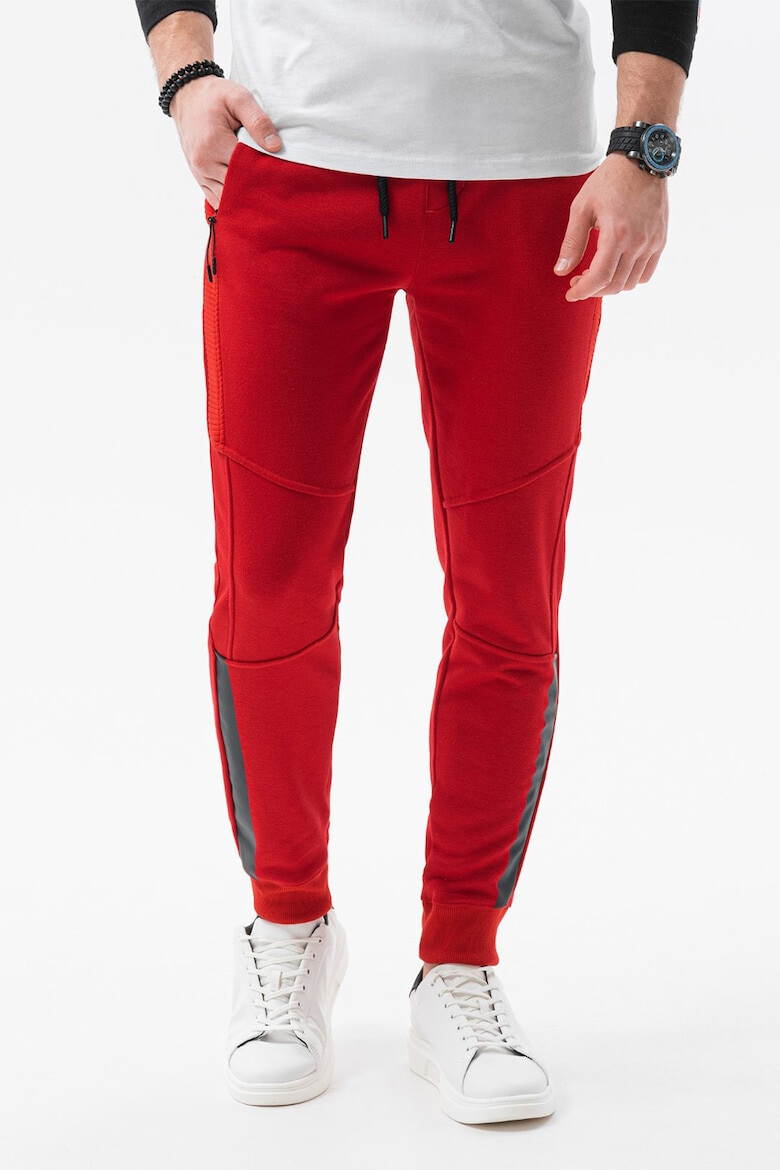 OMBRE Pantaloni sport cu buzunare cu fermoar - Pled.ro