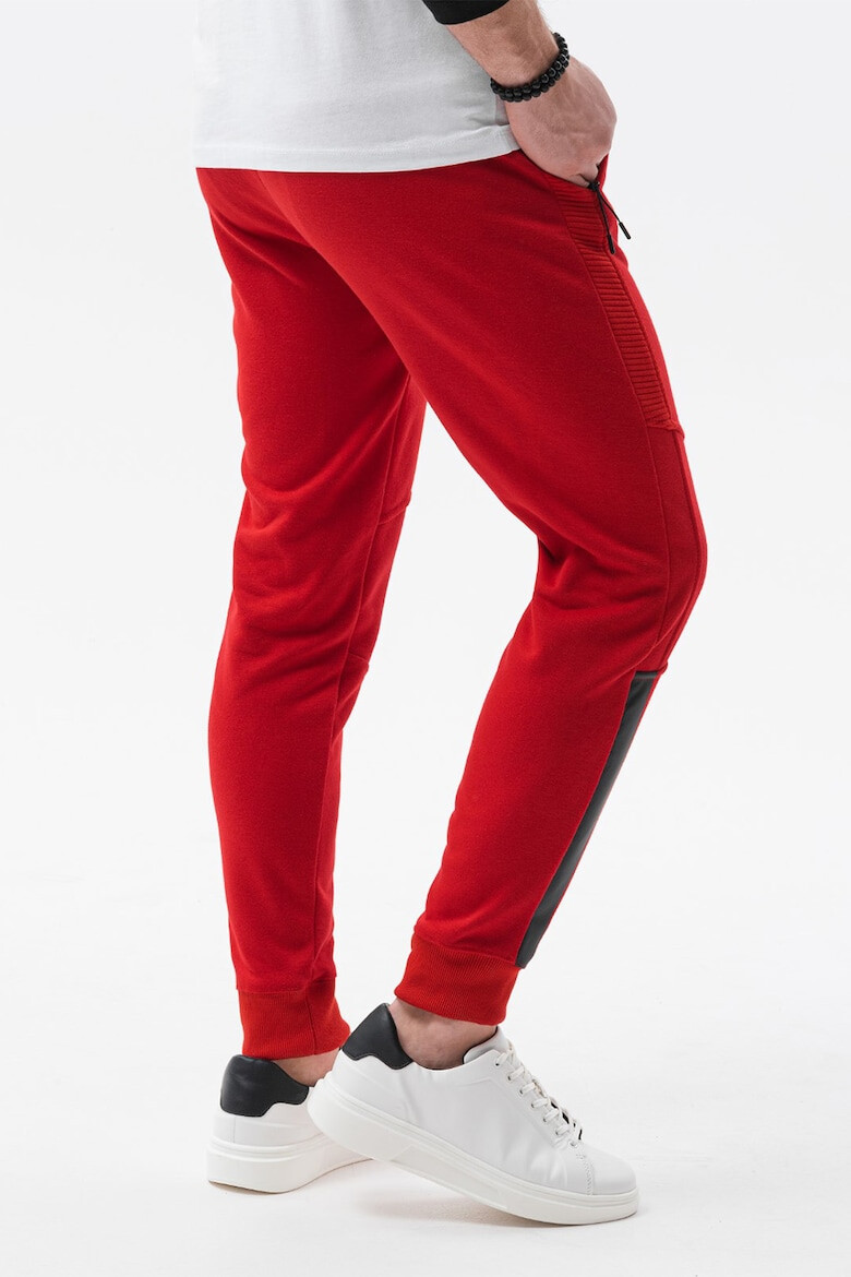 OMBRE Pantaloni sport cu buzunare cu fermoar - Pled.ro