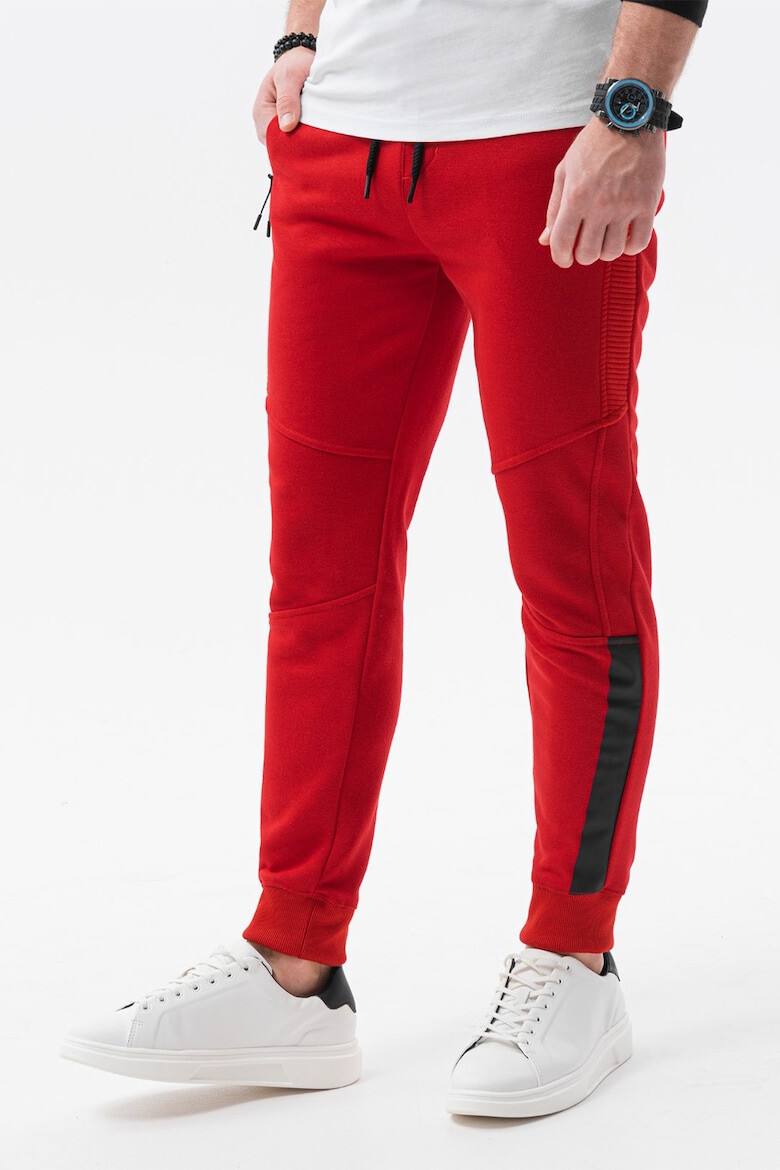 OMBRE Pantaloni sport cu buzunare cu fermoar - Pled.ro