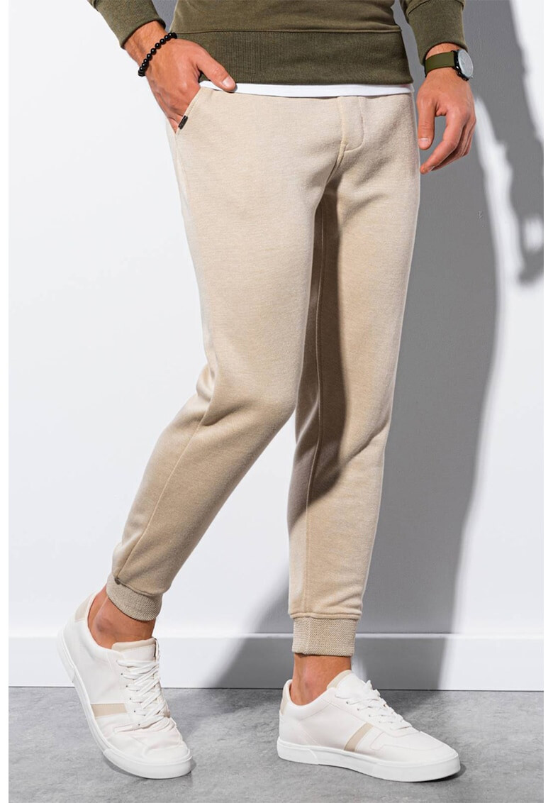 OMBRE Pantaloni sport cu croiala conica si buzunare oblice - Pled.ro