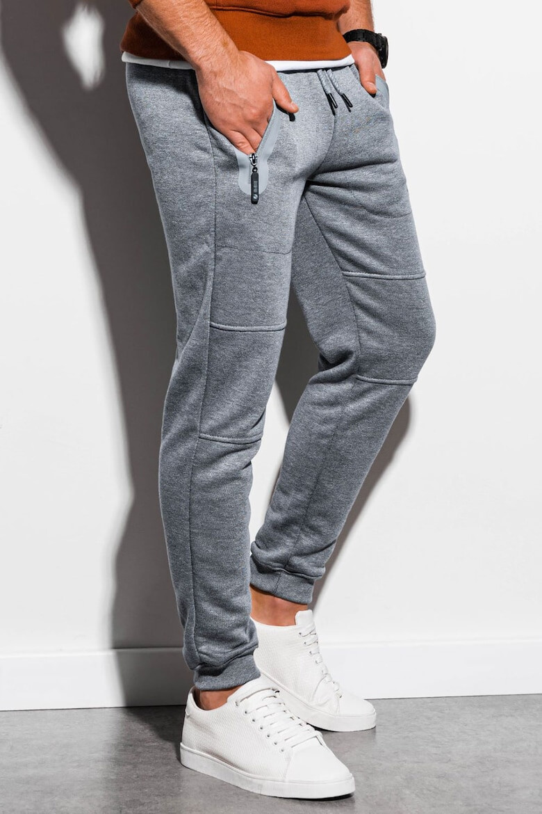 OMBRE Pantaloni sport cu croiala conica si snur de ajustare - Pled.ro