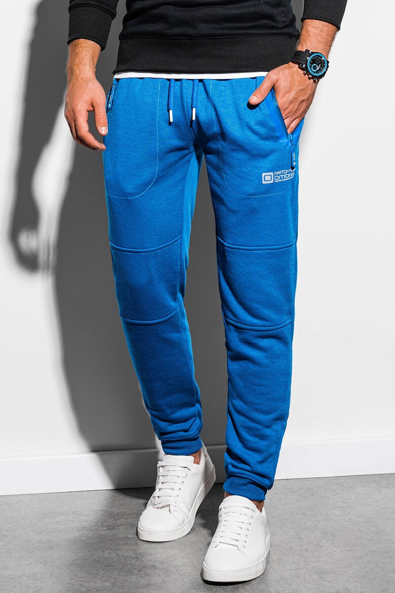 OMBRE Pantaloni sport cu croiala conica si snur de ajustare - Pled.ro