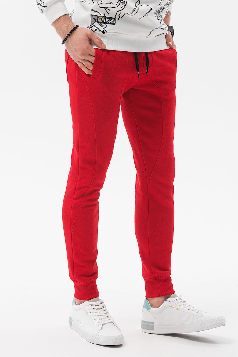 OMBRE Pantaloni sport cu cusaturi accentuate - Pled.ro