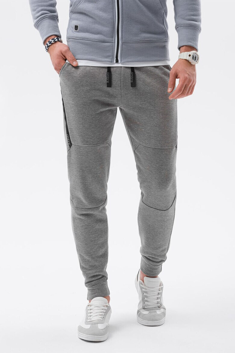 OMBRE Pantaloni sport cu detalii contrastante - Pled.ro