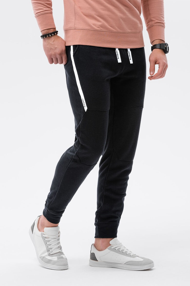 OMBRE Pantaloni sport cu detalii contrastante - Pled.ro