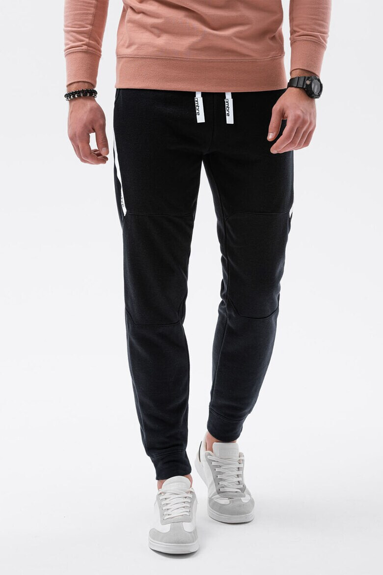 OMBRE Pantaloni sport cu detalii contrastante - Pled.ro