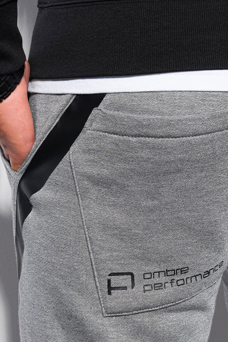 OMBRE Pantaloni sport din amestec de bumbac cu croiala conica - Pled.ro