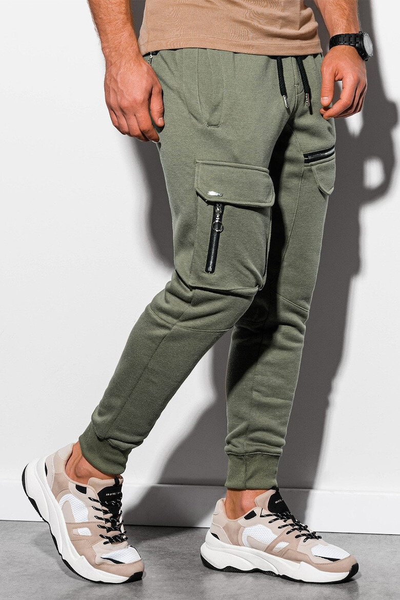 OMBRE Pantaloni sport jogger cu snur de ajustare - Pled.ro