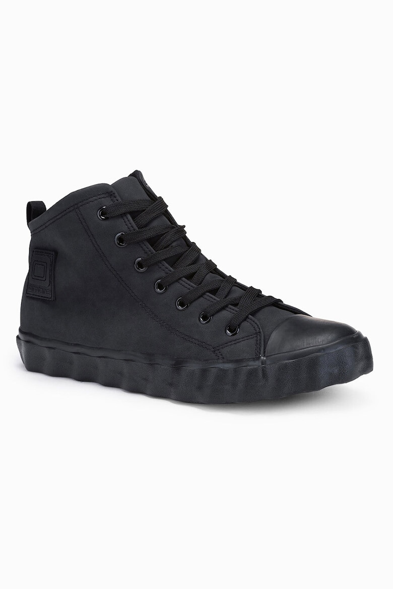 OMBRE Pantofi sport mid-cut din piele intoarsa ecologica - Pled.ro