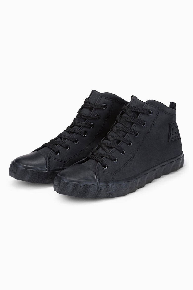 OMBRE Pantofi sport mid-cut din piele intoarsa ecologica - Pled.ro