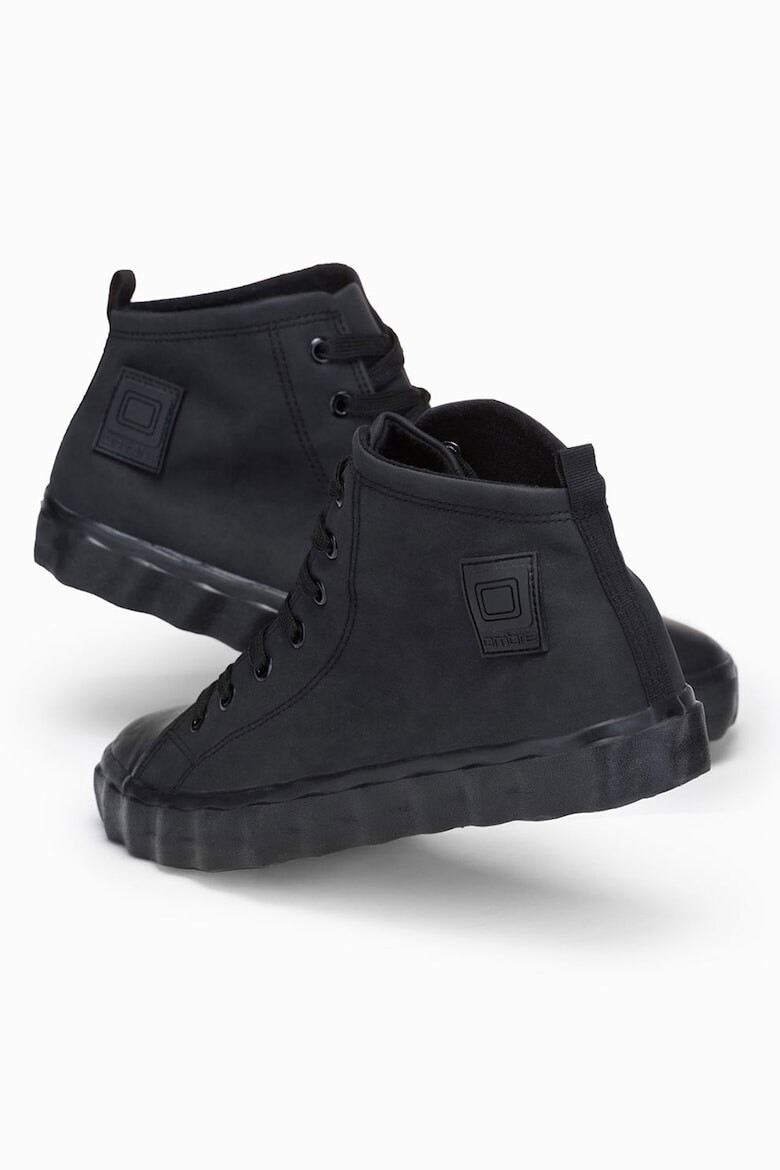 OMBRE Pantofi sport mid-cut din piele intoarsa ecologica - Pled.ro