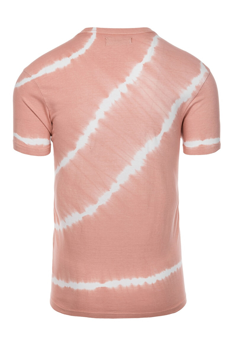 OMBRE Tricou de bumbac cu aspect tie-dye - Pled.ro