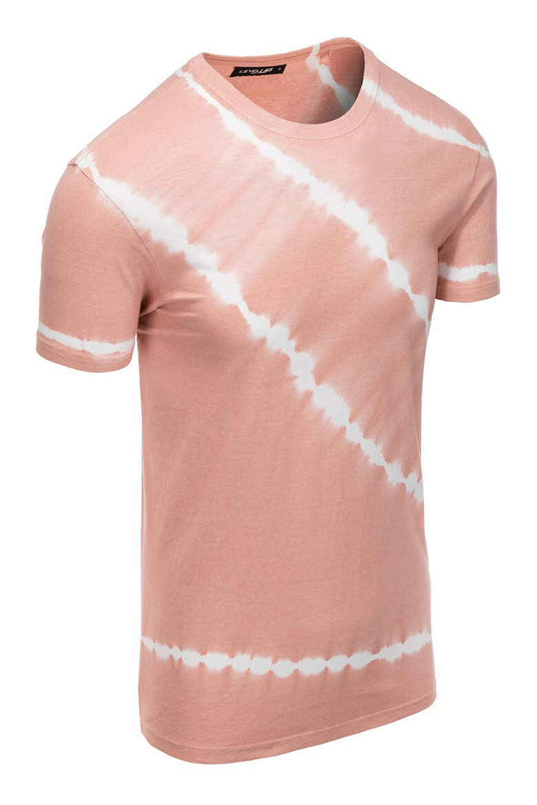 OMBRE Tricou de bumbac cu aspect tie-dye - Pled.ro