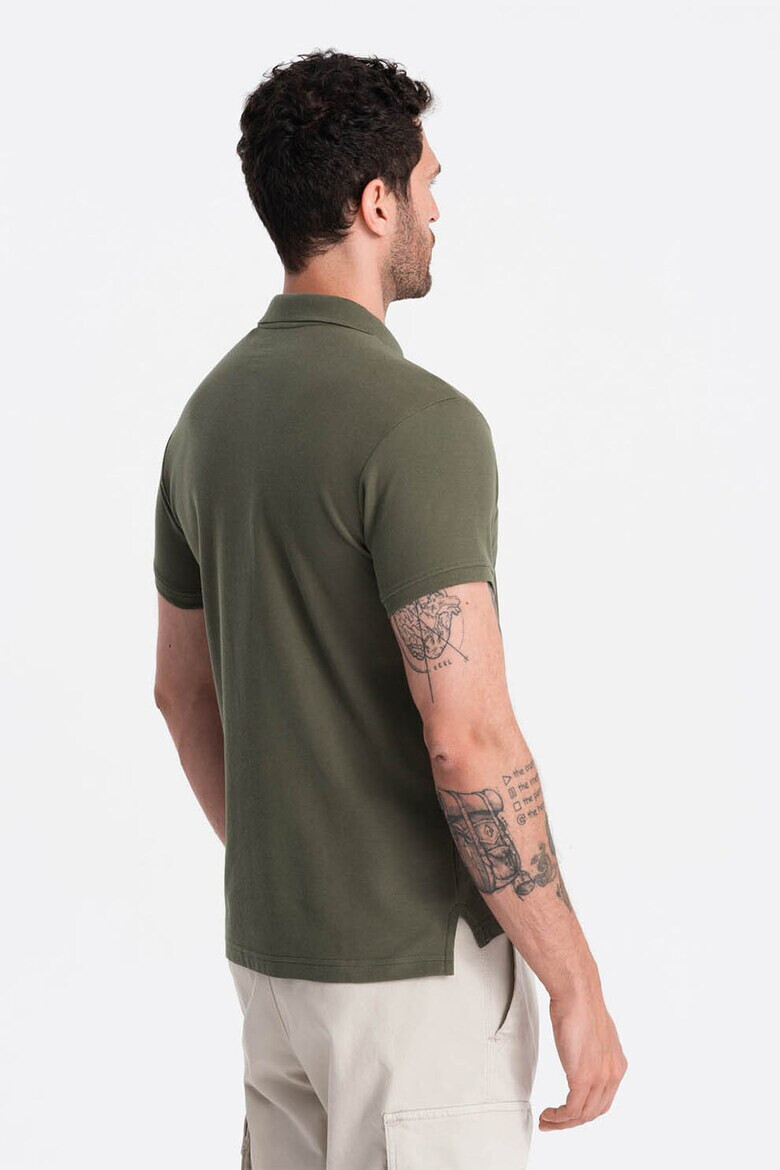 OMBRE Tricou polo cu model uni - Pled.ro