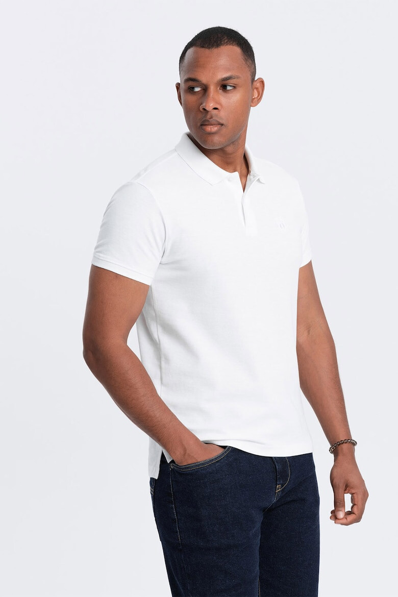 OMBRE Tricou polo cu model uni - Pled.ro