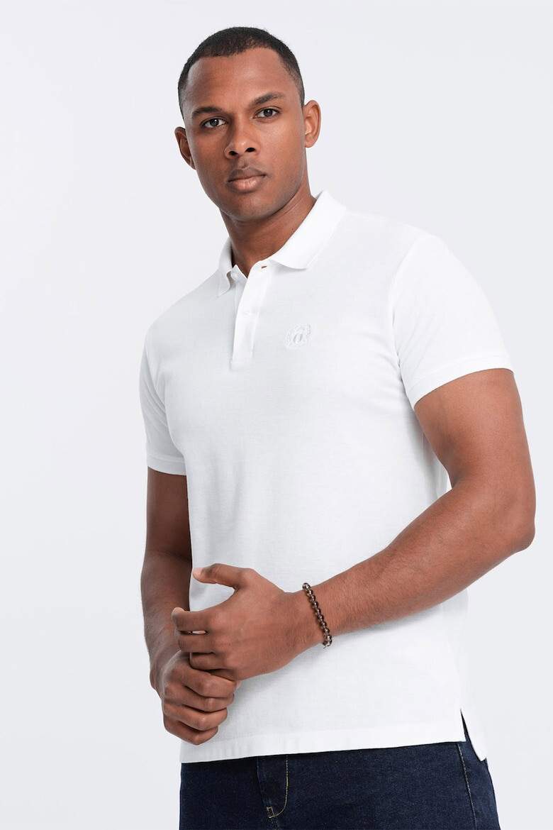 OMBRE Tricou polo cu model uni - Pled.ro